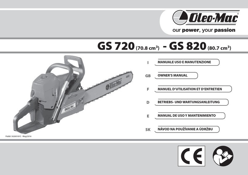 EMAK Oleo-Mac GS 720 owner's manual