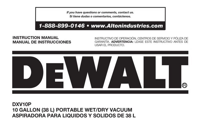 DeWalt DXV10P User manual DeWalt DXV10P User manual