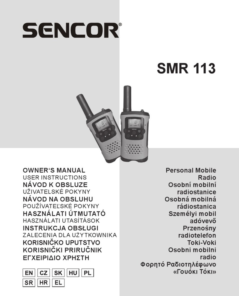 Sencor SMR 113 owner's manual