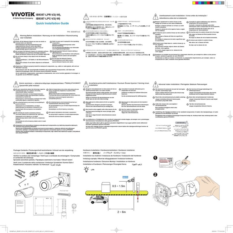 Delta Vivotek IB9387-LPR-V2 Quick installation guide