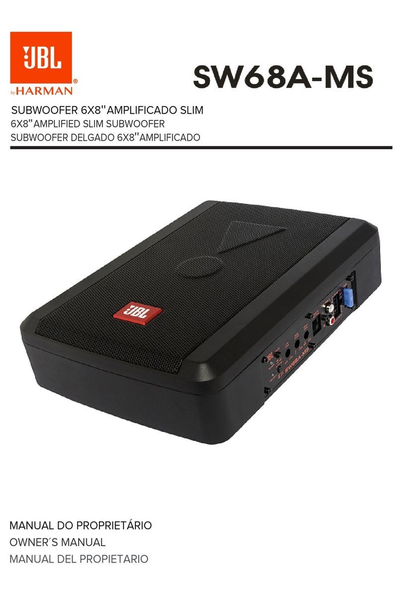 Harman JBL SW68A-MS User manual
