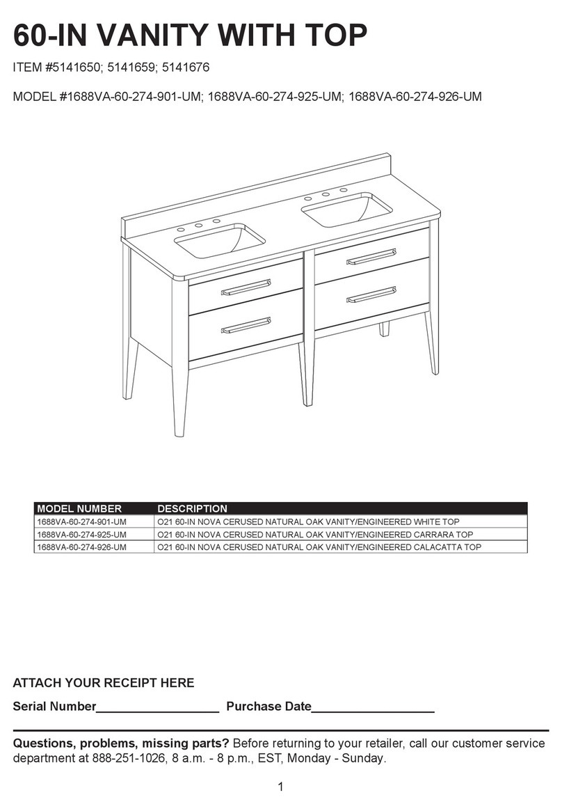 LOWE'S 1688VA-60-274-925-UM quick start guide LOWE'S 1688VA-60-274-925-UM quick start guide