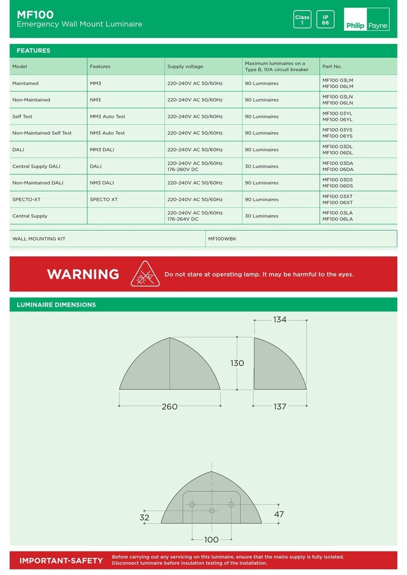 Philip Payne MF100 quick start guide
