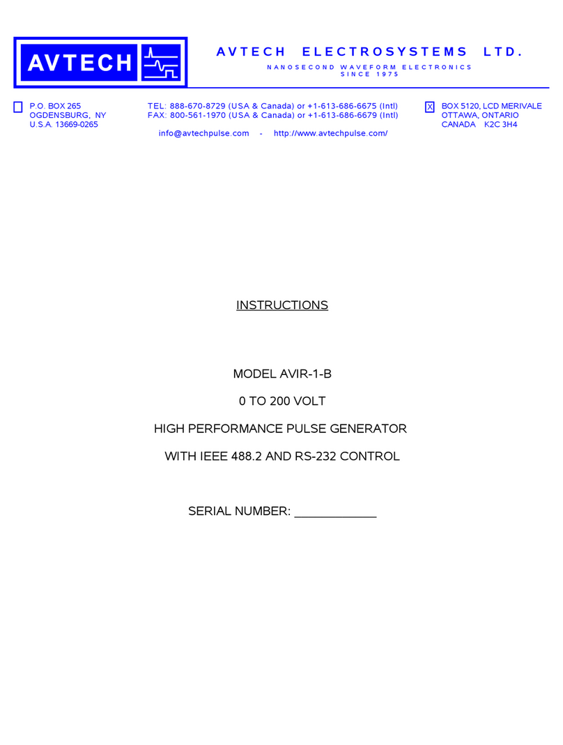 Avtech AVIR-1-B User manual