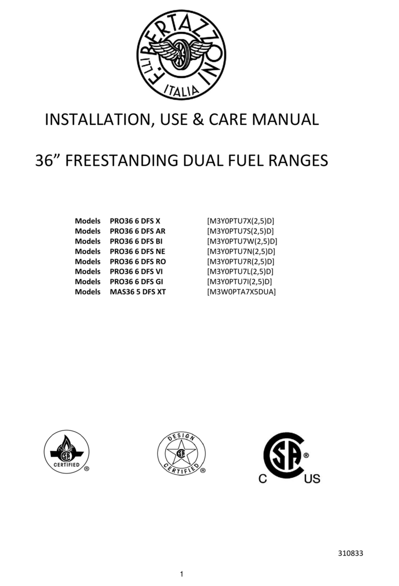 Bertazzoni PRO36 6 DFS X Instructions for use