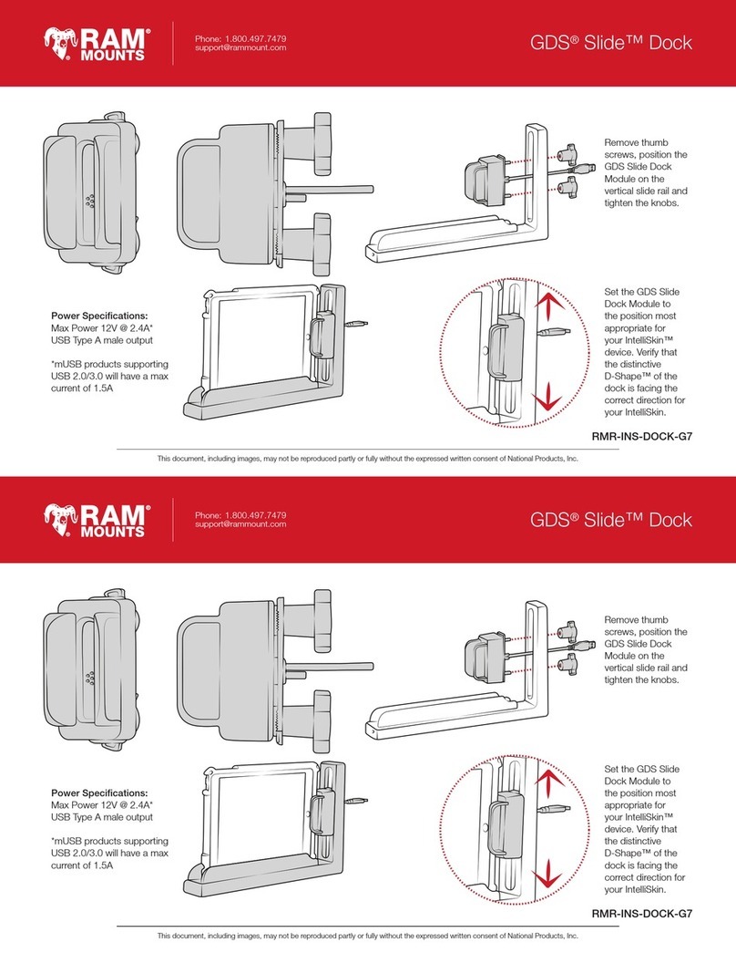 Ram Mounts RMR-INS-DOCK-G7 manual
