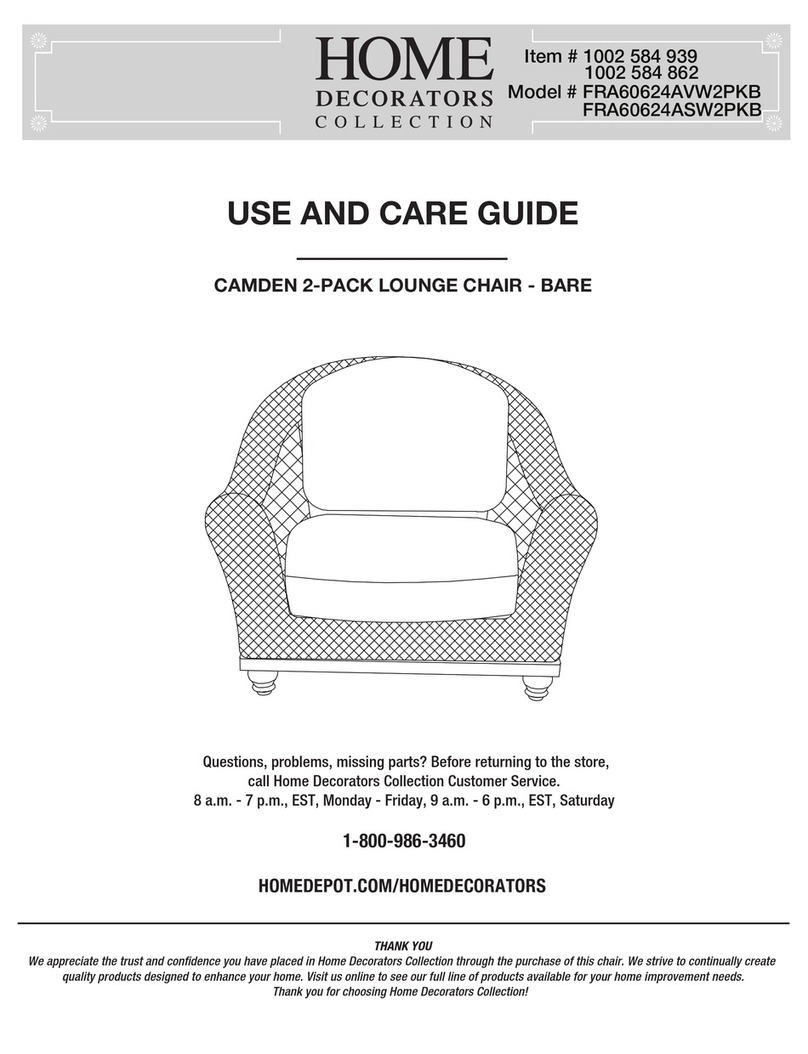 Home Decorators Collection FRA60624AVW2PKB Use and care guide Home Decorators Collection FRA60624AVW2PKB Use and care guide