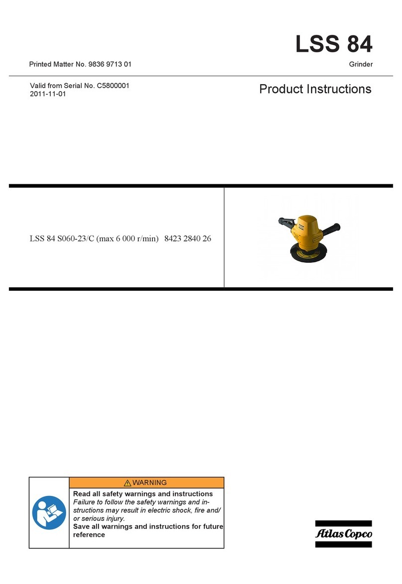 Atlas Copco LSS 84 S060-23/C User manual