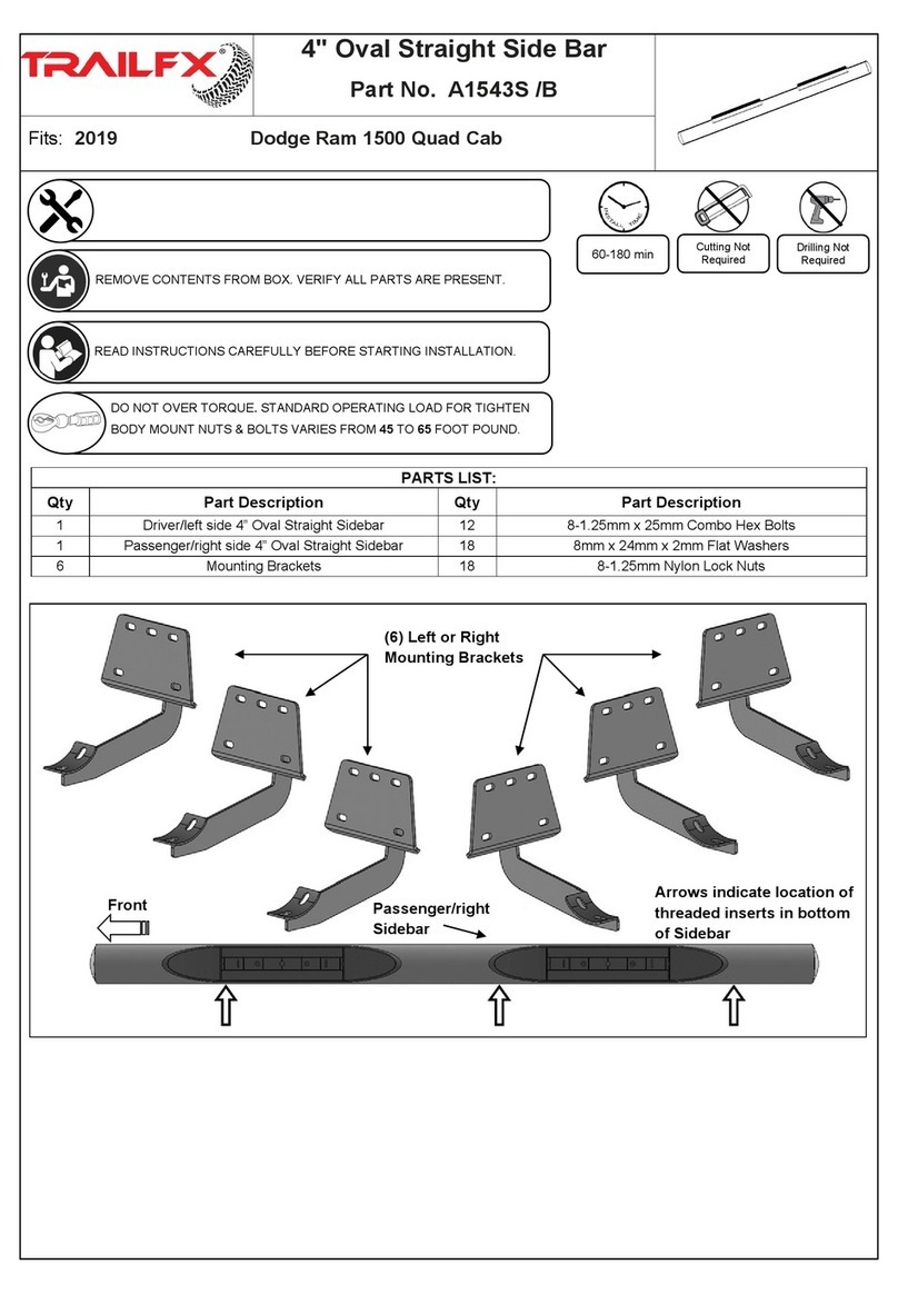 TrailFX A1543S/B manual