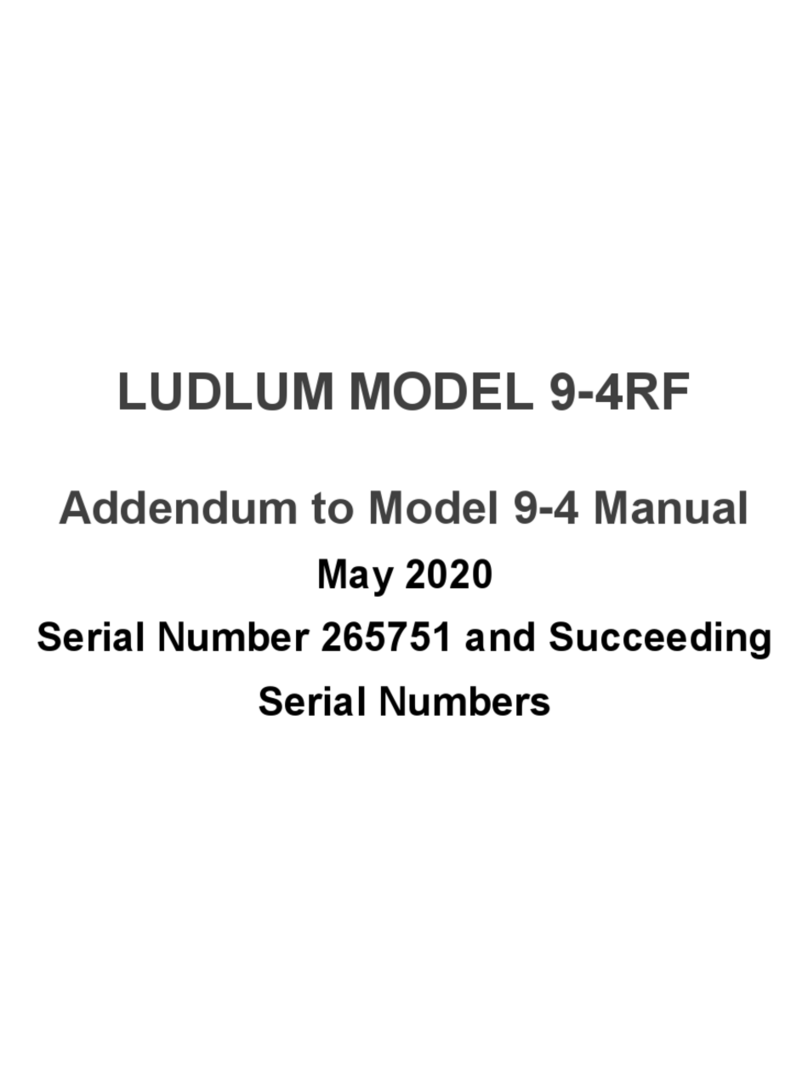 Ludlum Measurements 9-4RF User manual Ludlum Measurements 9-4RF User manual