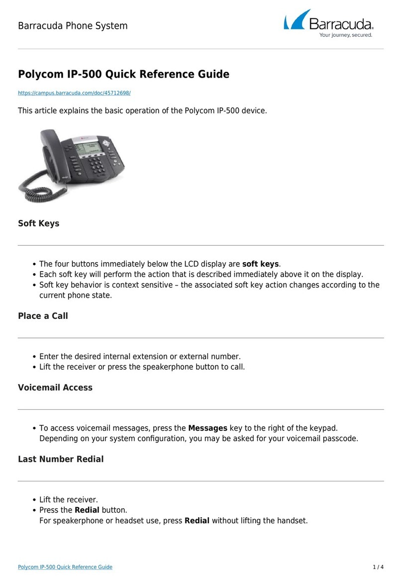 Polycom SoundPoint IP 500 User manual