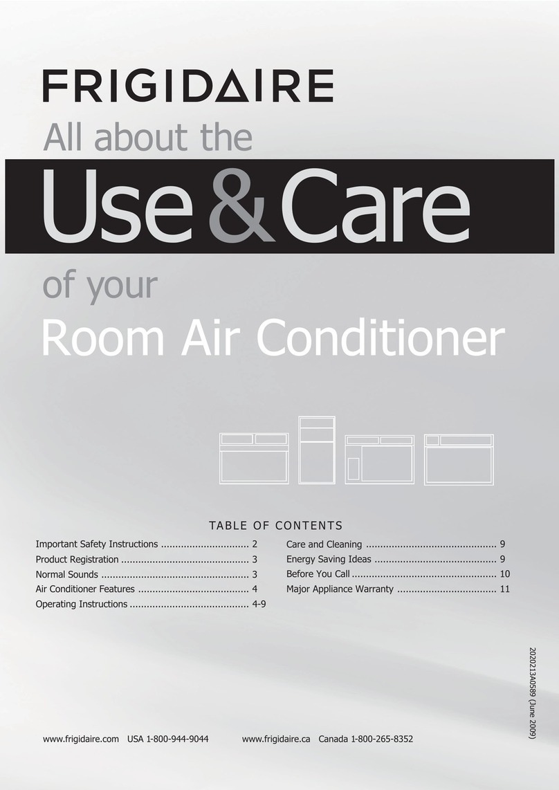Frigidaire CRA106HT1 Owner's manual