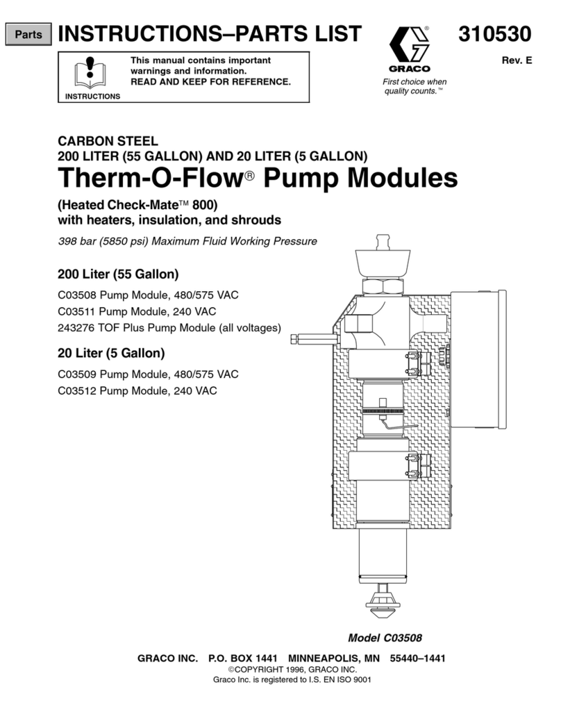 Graco Therm-O-Flow C03508 Instructions and parts