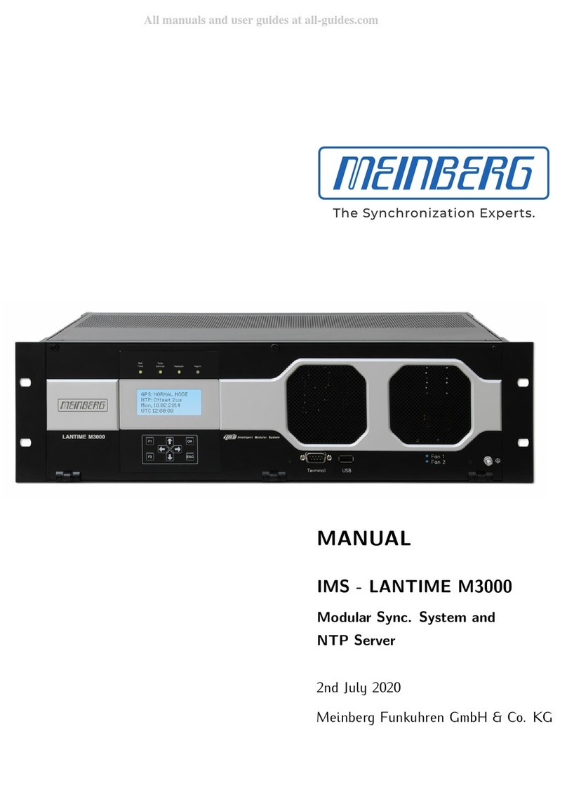 Meinberg IMS-LANTIME M3000 manual