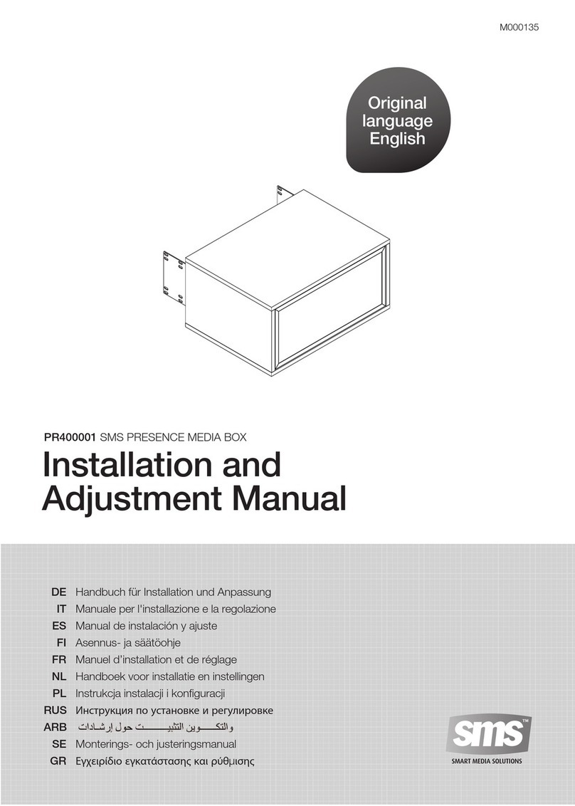 SMS PR400001 Installation and adjustment manual