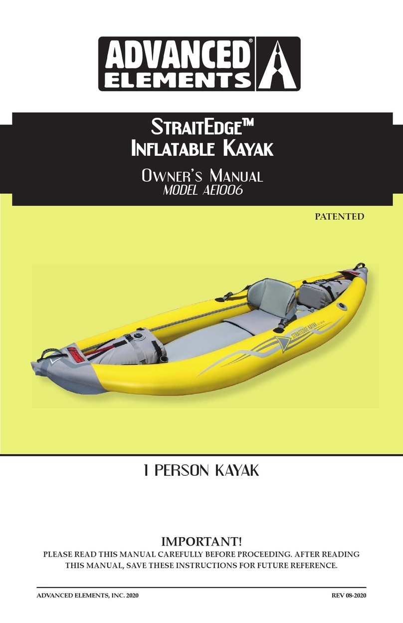 Advanced Elements STRAITEDGE AE1006 Owner's User manual