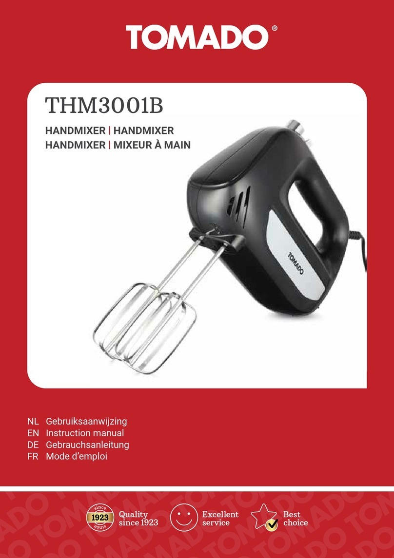 tomado THM3001B instruction manual