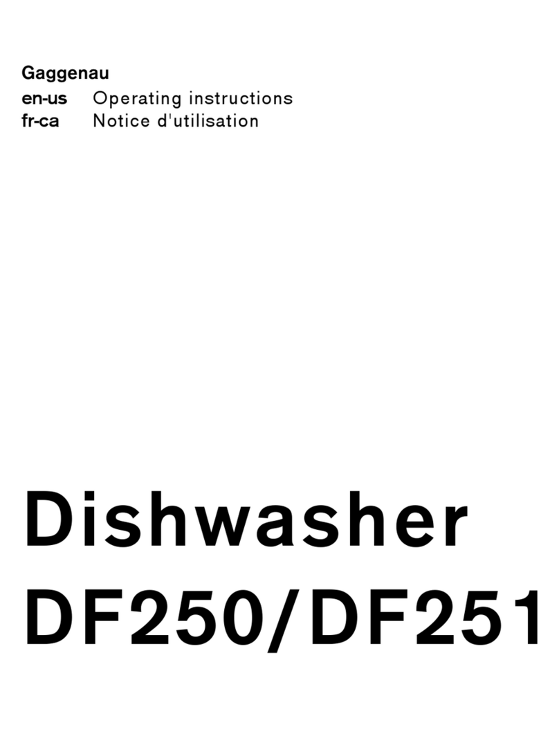 Gaggenau DF 250 operating instructions