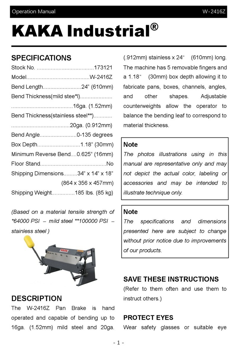 KAKA Industrial W-2416Z Operation manual