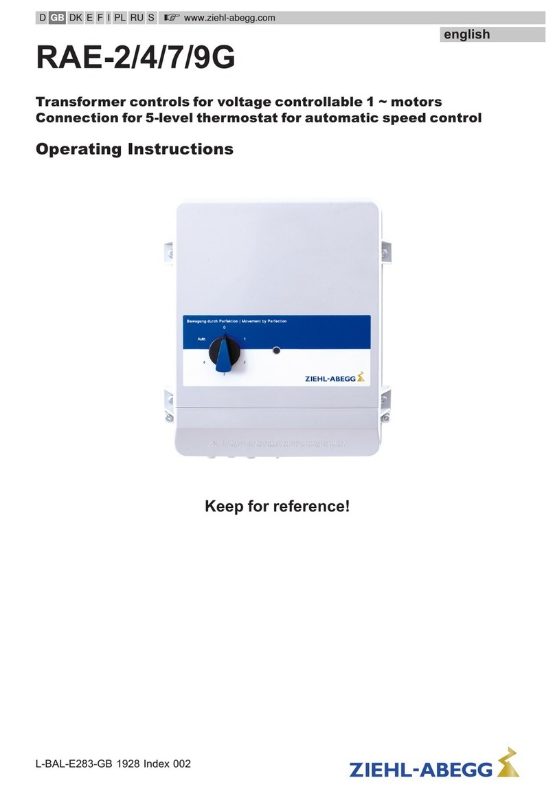 ZIEHL-ABEGG RAE-2G operating instructions