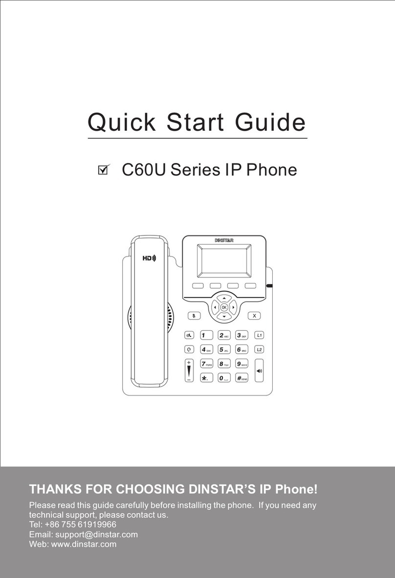 Dinstar C60U Series quick start guide