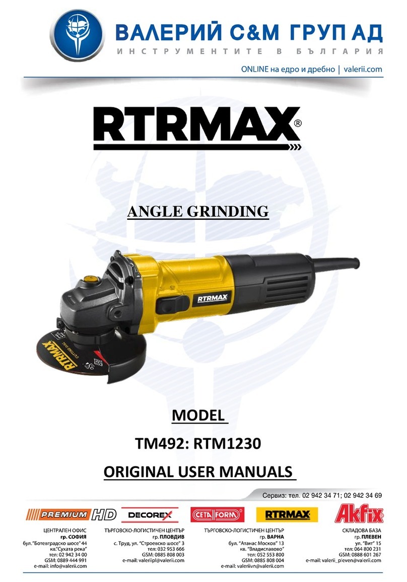RTRMAX RTM1230 Original user manual