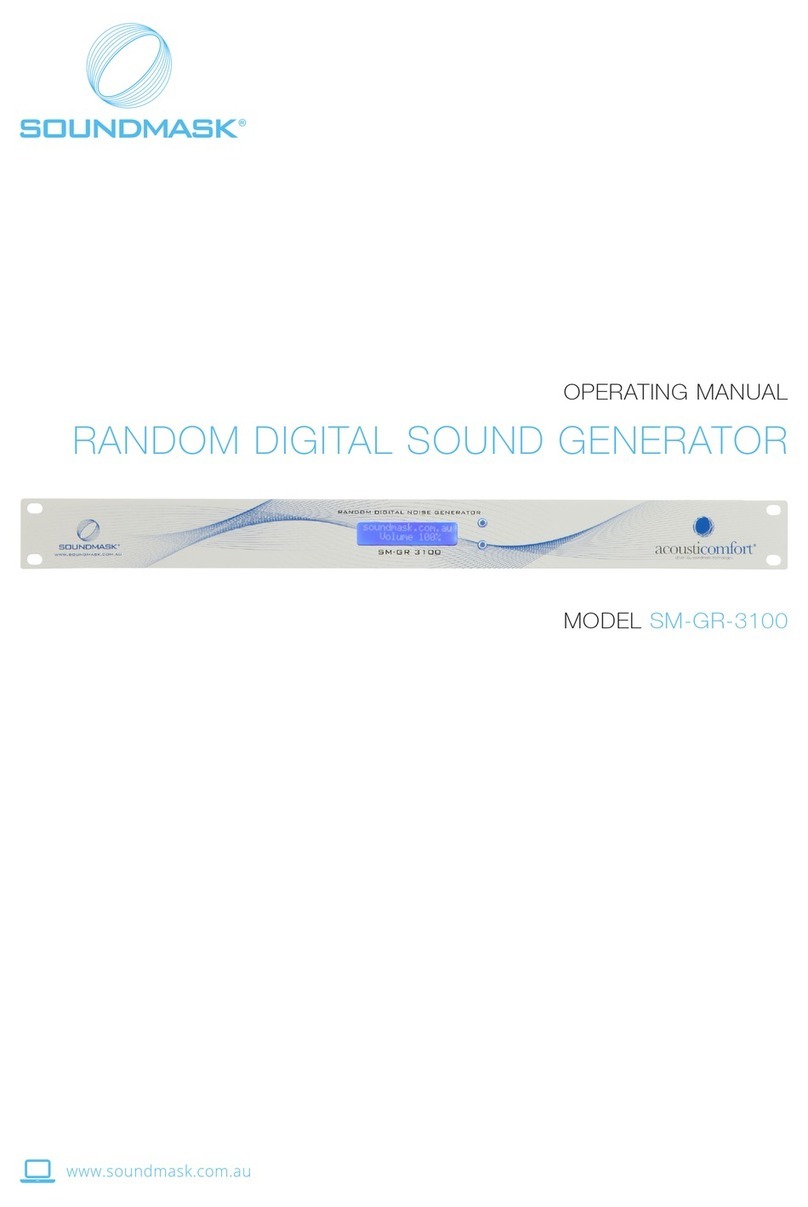 Soundmask SM-GR-3100 operating manual