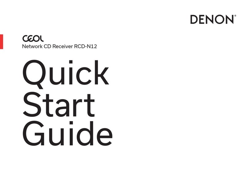 Denon CEOL RCD-N12 User manual Denon CEOL RCD-N12 User manual