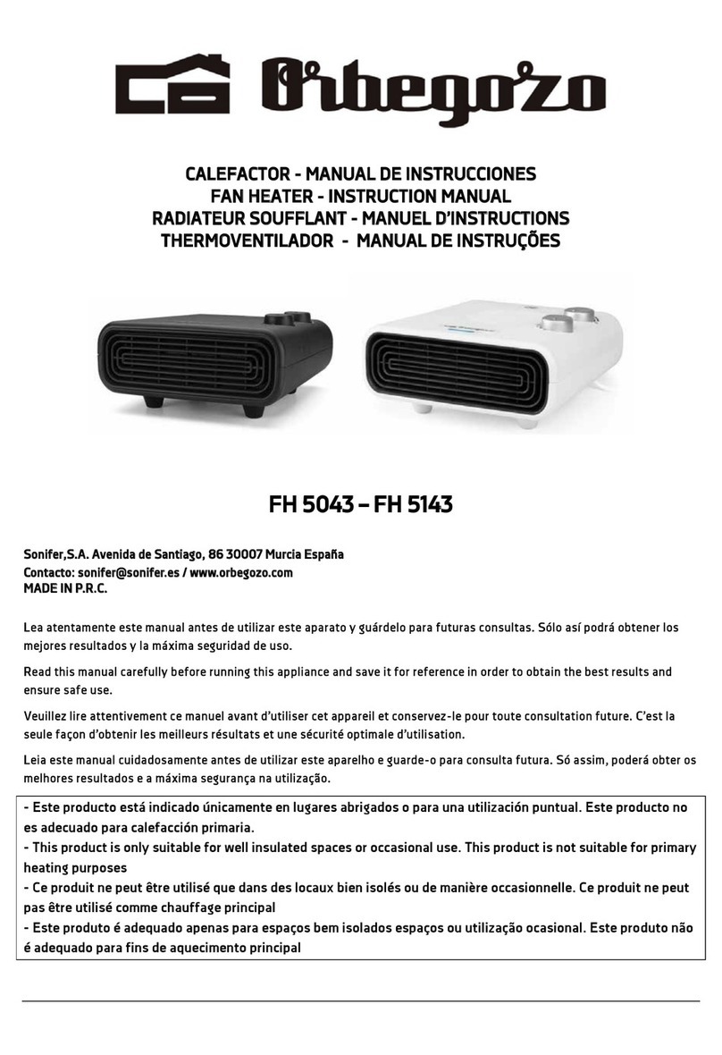 Orbegozo FH 5043 User manual Orbegozo FH 5043 User manual