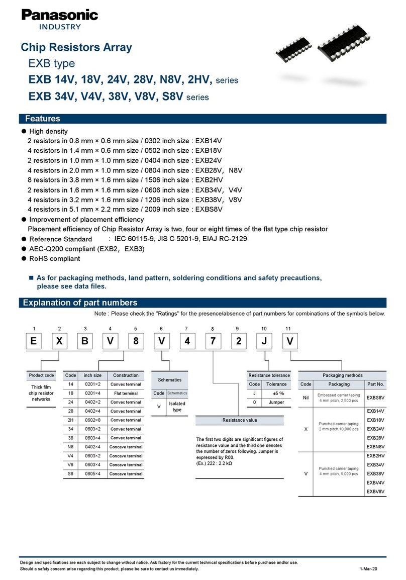 Panasonic EXB 14V Series User manual Panasonic EXB 14V Series User manual