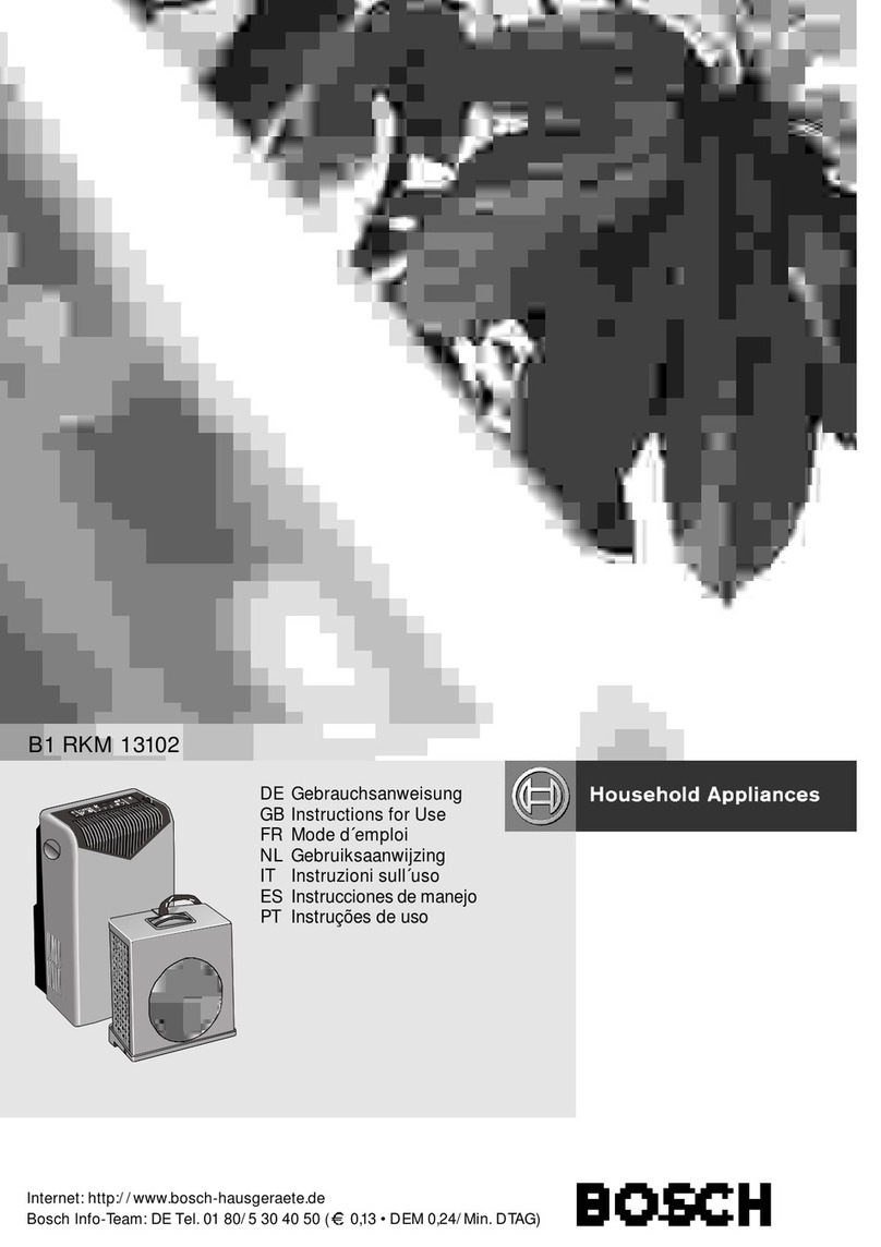 Bosch B1 RKM 13102 User manual