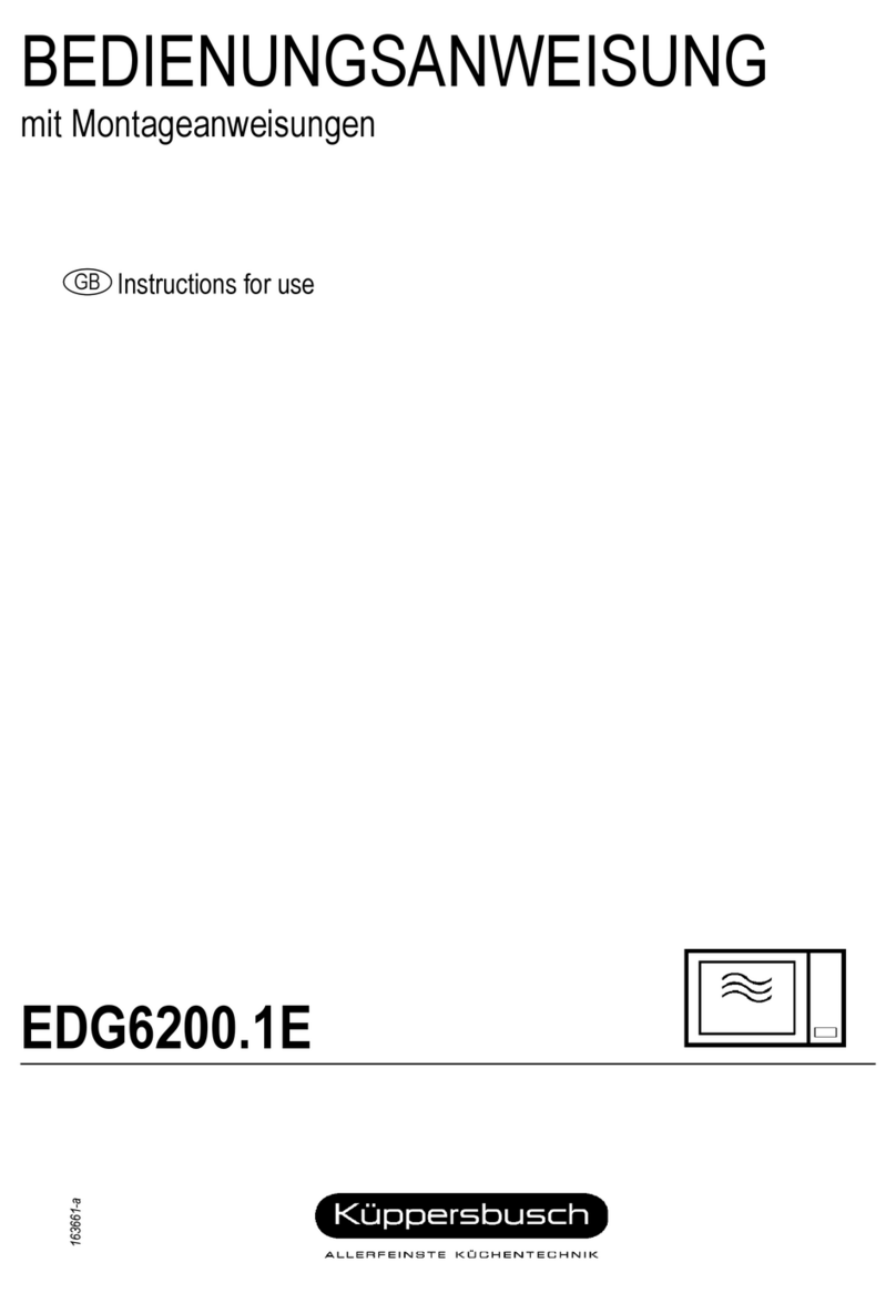 Kuppersbusch EDG6200 1E Series Instructions for use