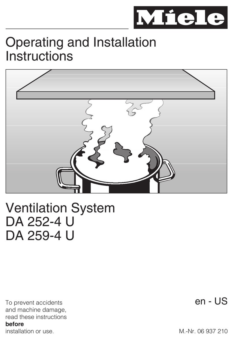 Miele DA 252-4 U Operating and installation instructions