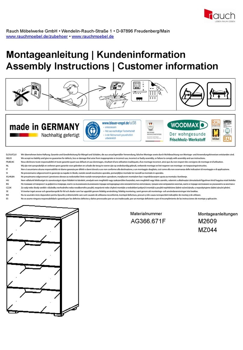 Rauch M2609 Assembly instructions