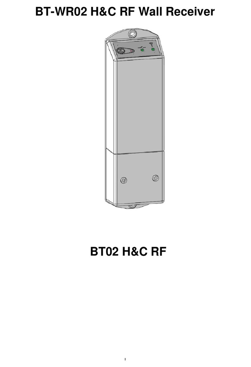 Watts BT02 H&C RF User manual