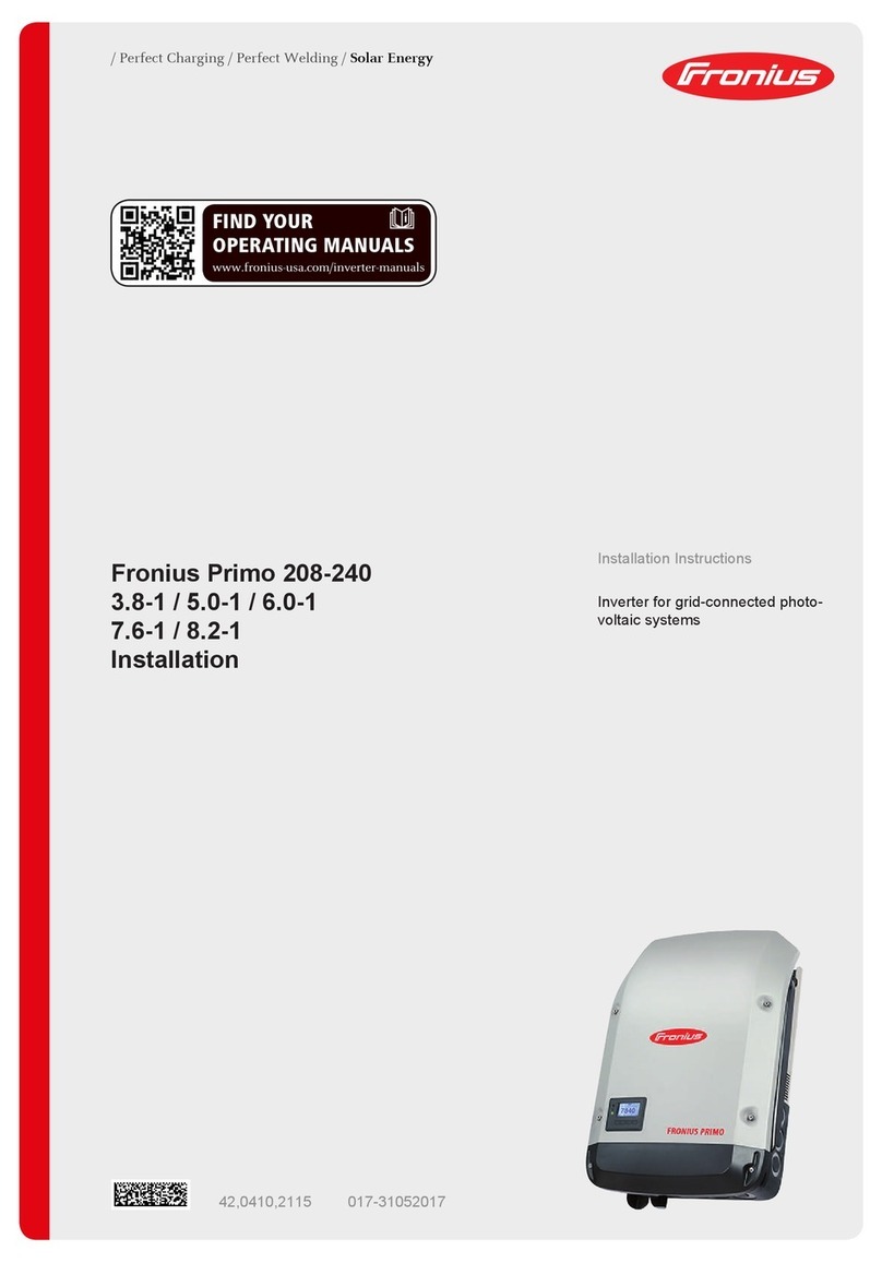 FRONIUS Primo 208 3.8-1 installation instructions FRONIUS Primo 208 3.8-1 installation instructions