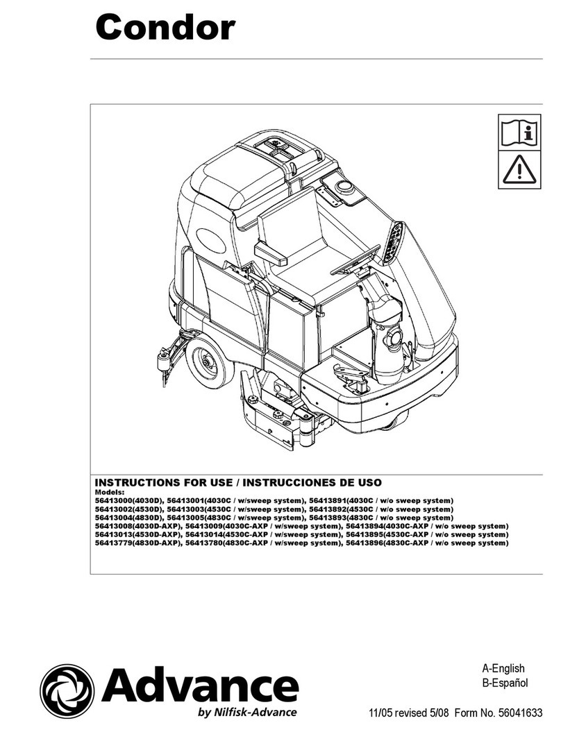 Nilfisk-Advance Advance Condor 56413000 User manual Nilfisk-Advance Advance Condor 56413000 User manual