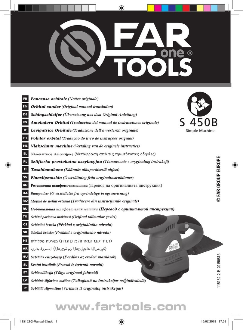 Far Tools S 450B Use and care manual