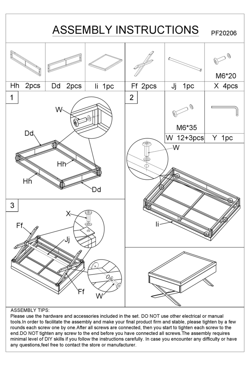 Festival Depot PF20206 Assembly instructions