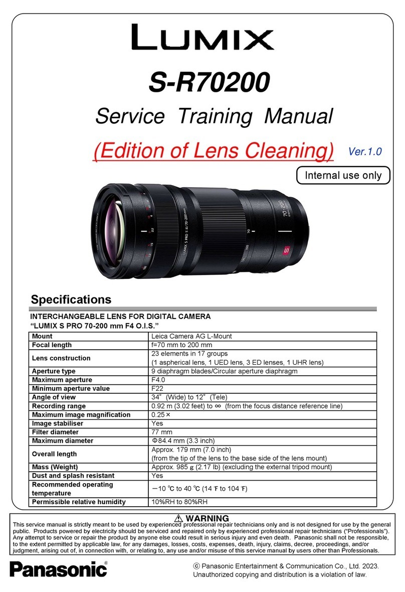 Lumix S-R70200 Service training manual