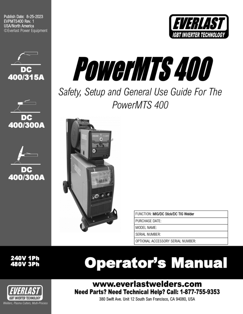Everlast PowerMTS 400 Operator's manual
