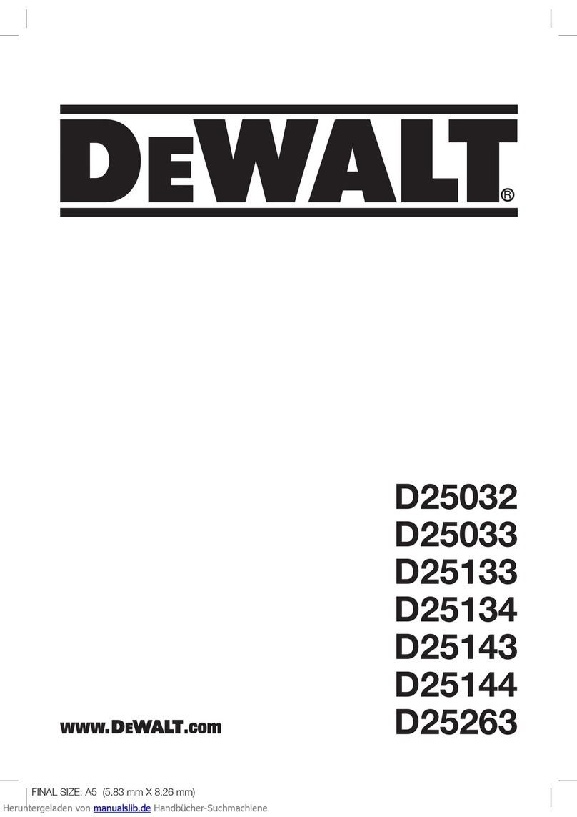 DeWalt D25032 User manual