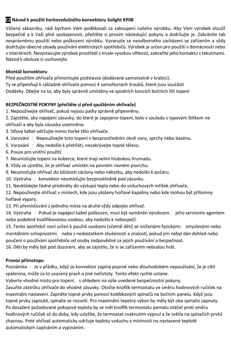 Solight KP08 Instructions for use