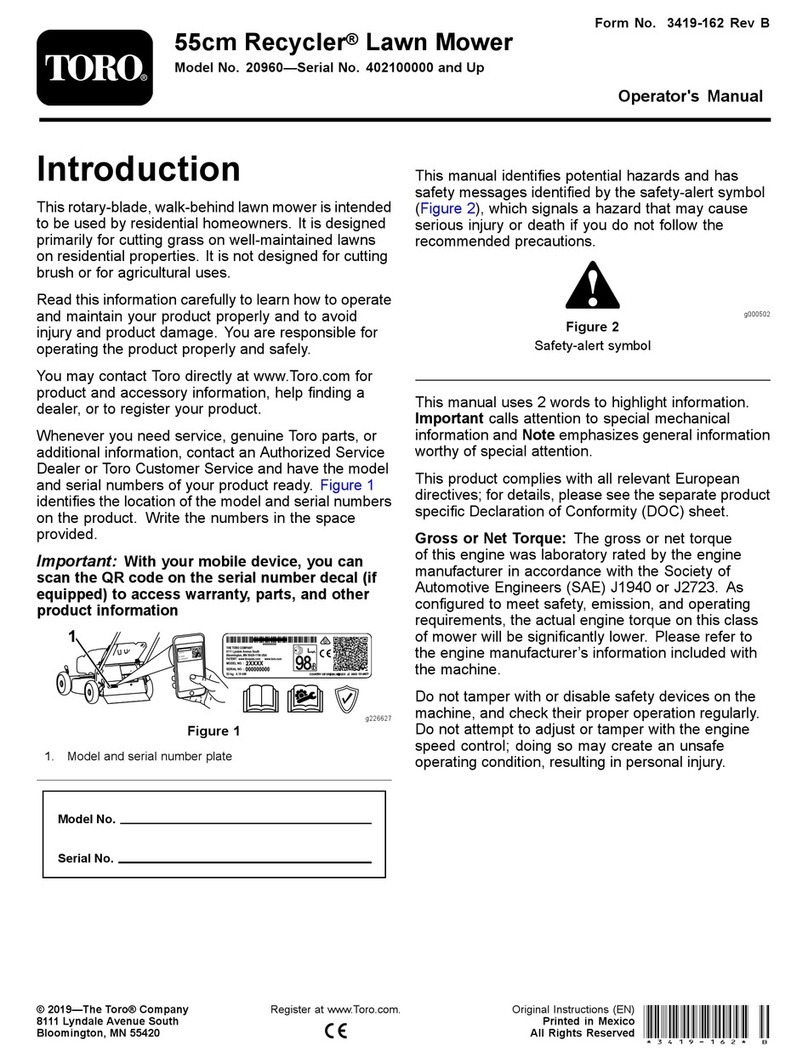 Toro Recycler 20960 User manual