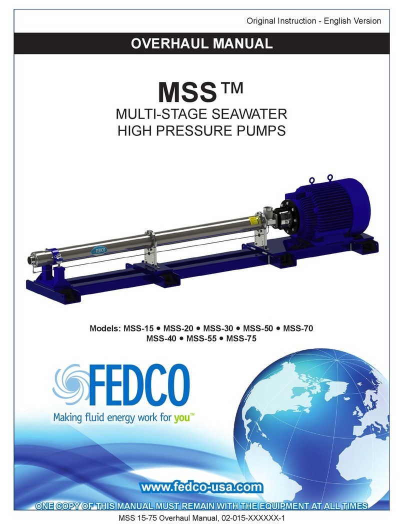 FEDCO MSS Series Overhaul manual