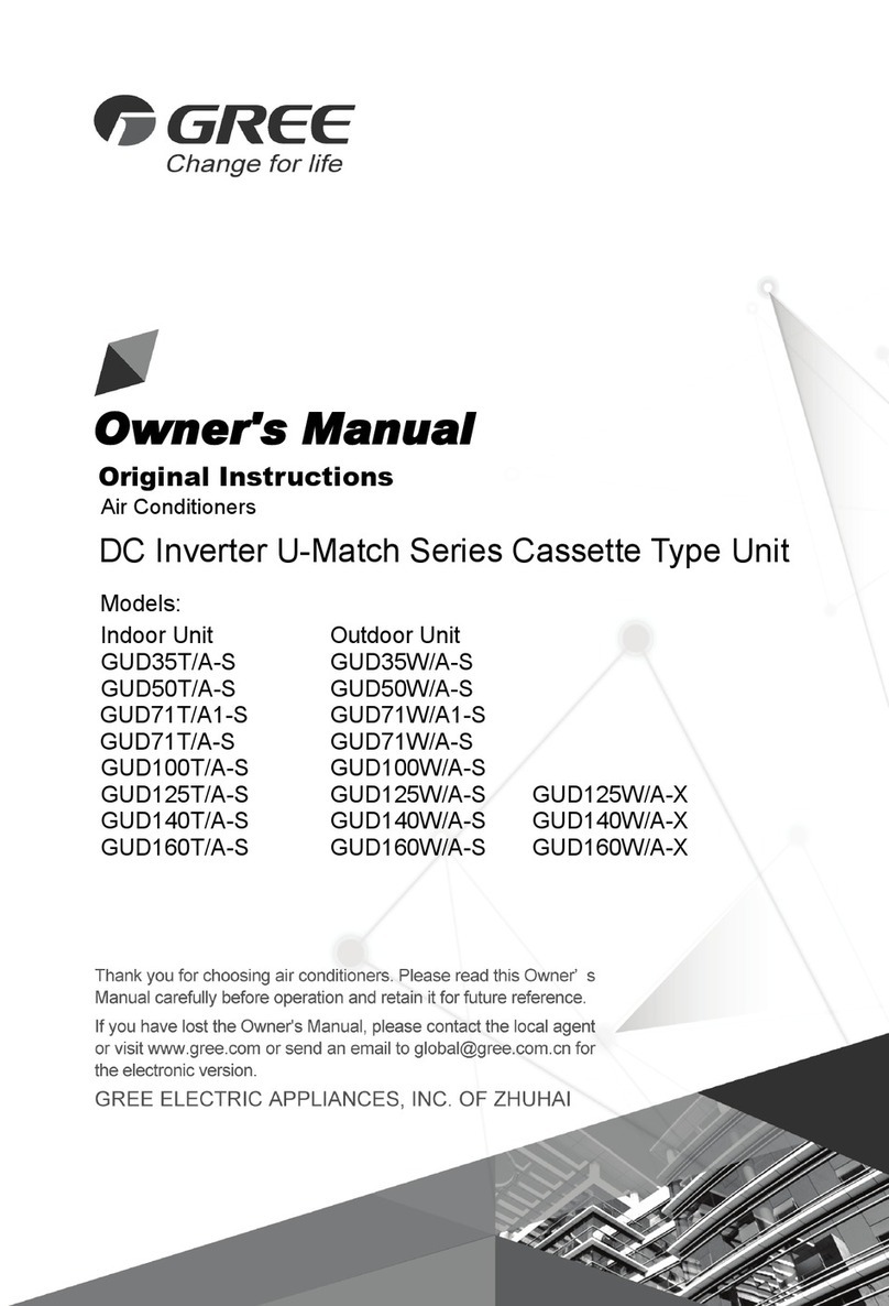 Gree U-Match GUD35T/A-S User manual