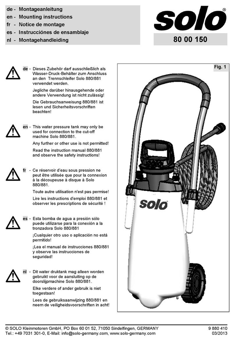 Solo 80 00 150 Mounting instructions Solo 80 00 150 Mounting instructions
