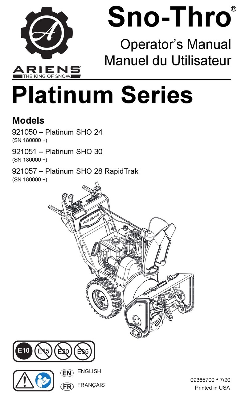 Ariens Platinum Series User manual