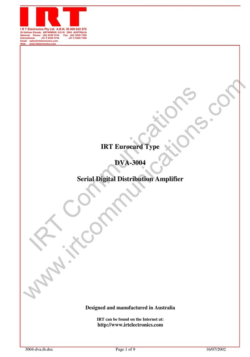 IRT DVA-3004 instruction manual