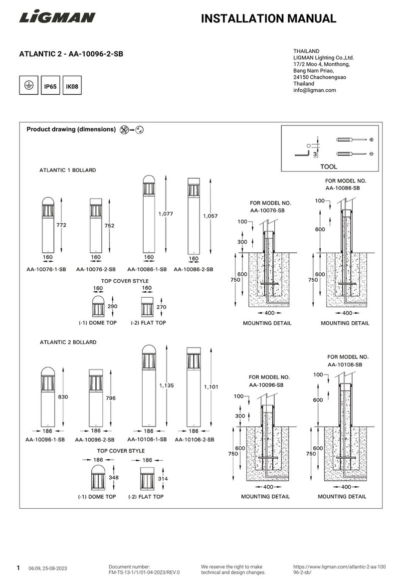 LIGMAN AA-10096-2-SB installation manual
